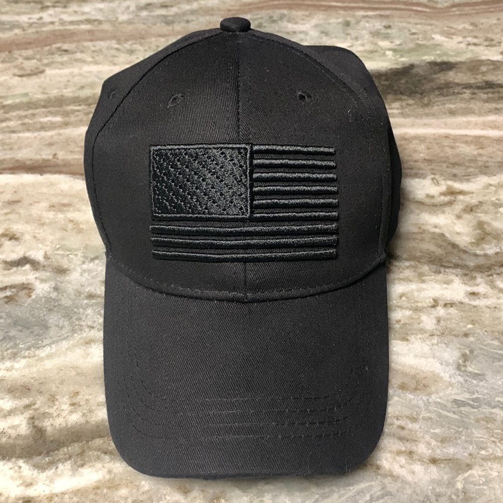 American Flag black hat - brand new never worn